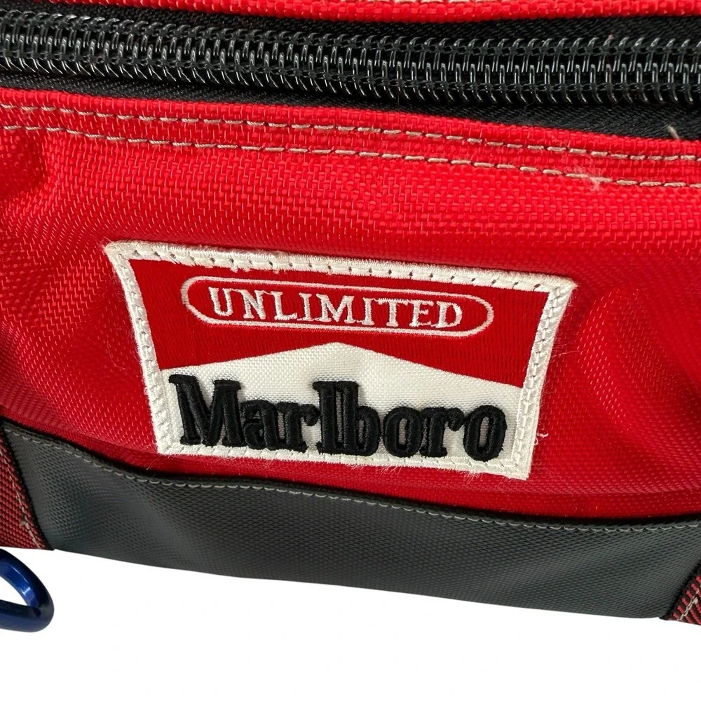 Vintage Marlboro Unlimited Cooler Bag Red‎ Black Insulated Soft Sided Cooler New